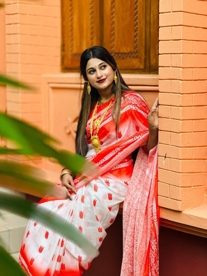 Chanderi silk sharee with blause pcs