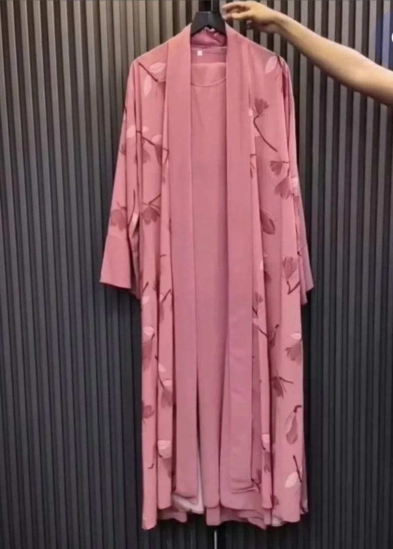 Premium Digital Print Double Cuti Abaya